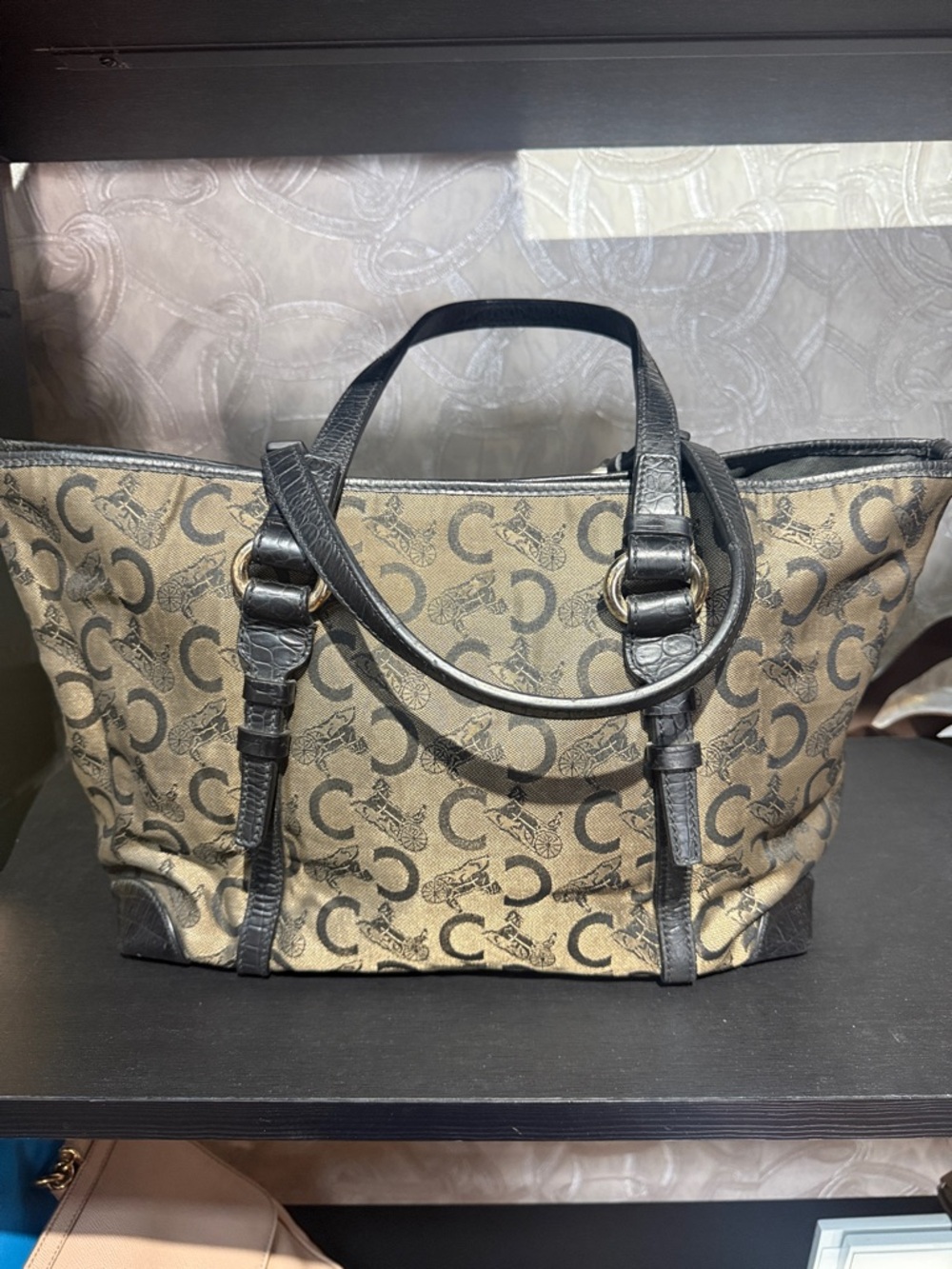 Vintage Celine monogrammed tote